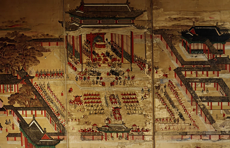 반차도 - 현종가례진하도 병풍