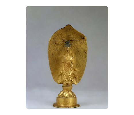 국보 금동연가7년명여래입상 앞면