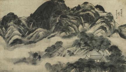 국보 정선필 인왕제색도(2014년 국보 동산 앱사진)