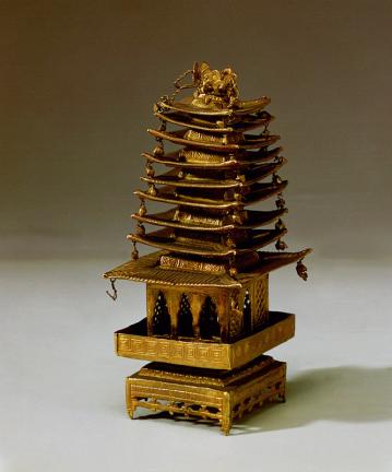 남양주 수종사 부도 사리장엄구-금제구층탑南陽州 水鐘寺 浮屠 舍利莊嚴具-金製九層塔